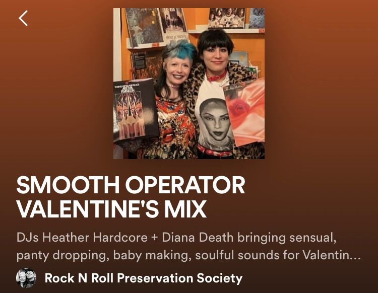 Smooth Operator Valentine's Mix on Spotify!