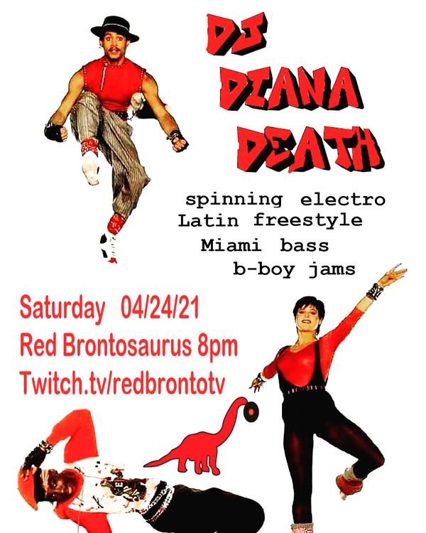 DJ Diana Death at Red Brontosaurus Records