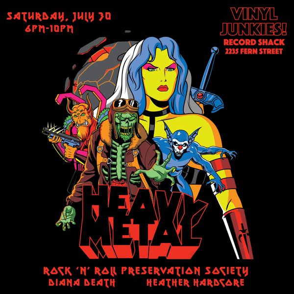 RNRPS presents HEAVY METAL Saturday 07/30/22!