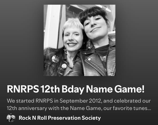 RNRPS 12th Anniversary - Name Game!